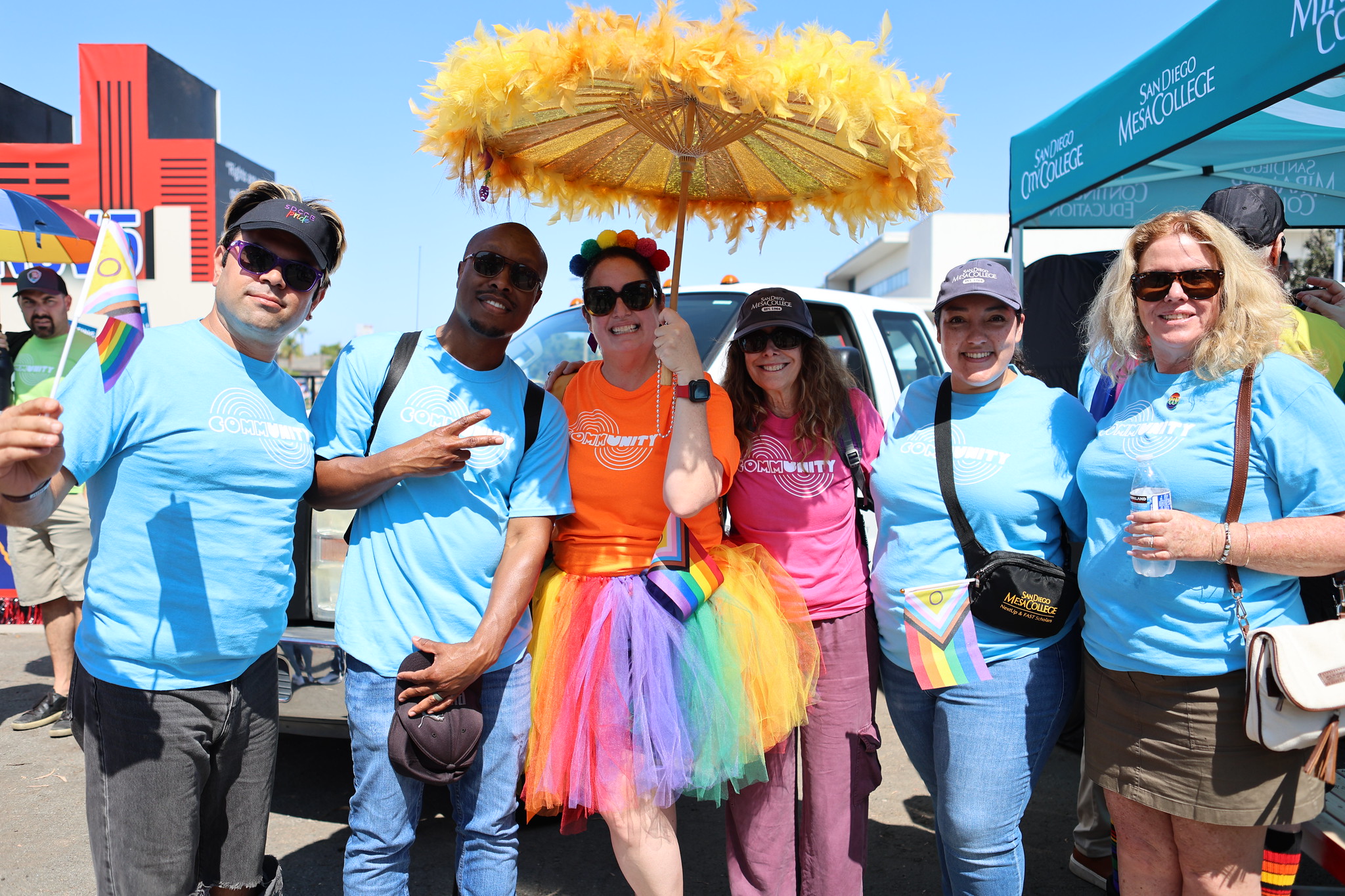 Staff at 2024 pride parade 