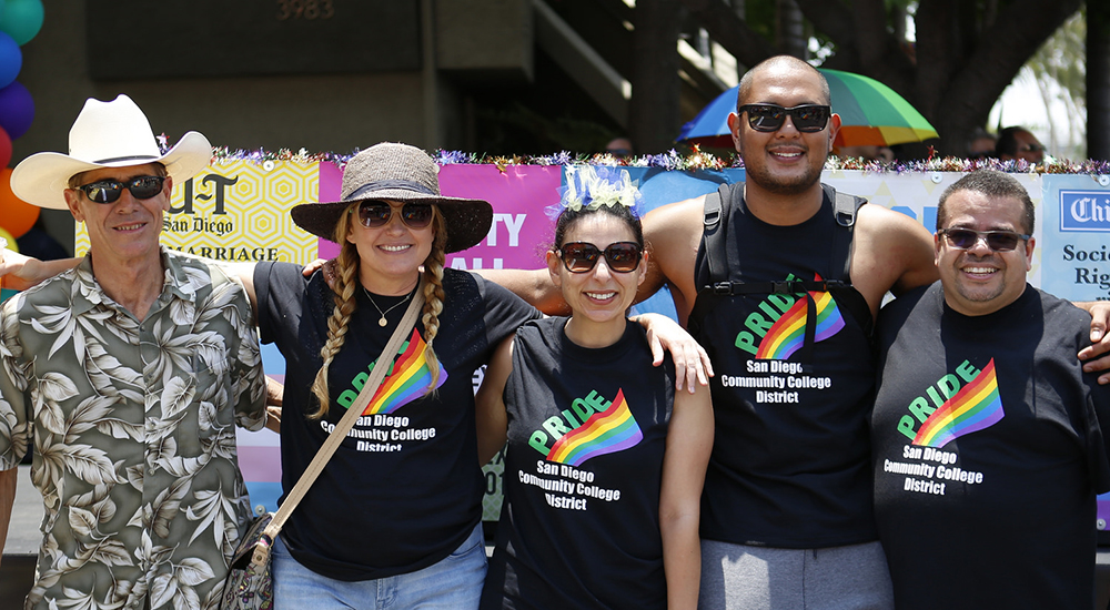 staff at 2017 pride parade