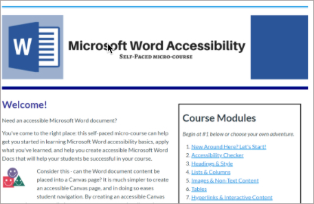 MS Word banner with text on it.