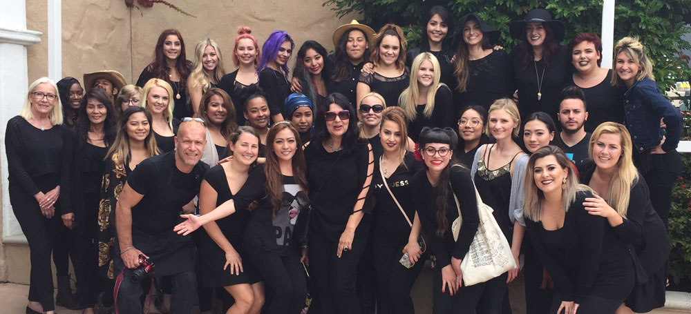 Cosmetology students at the San Diego County Fair.