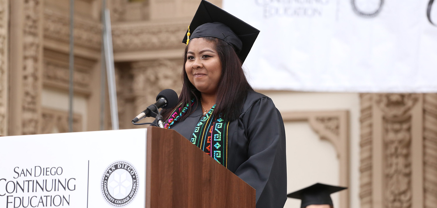 Cristina Rosas, San Diego Continuing Education Graduate and DACA Recipient