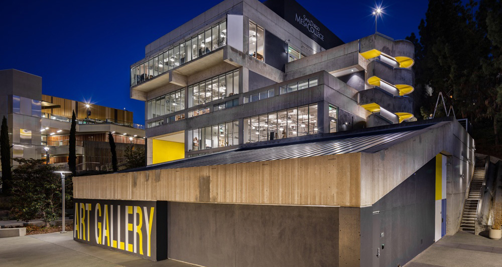 The Fine Arts building at San Diego Mesa College.