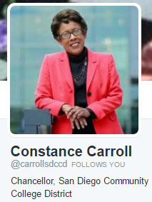 A profile picture from Chancellor Carroll's Twitter Page