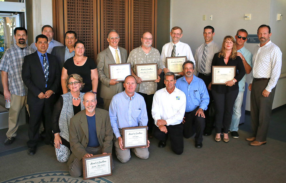 Award recipients of the Contractor Recognition Program