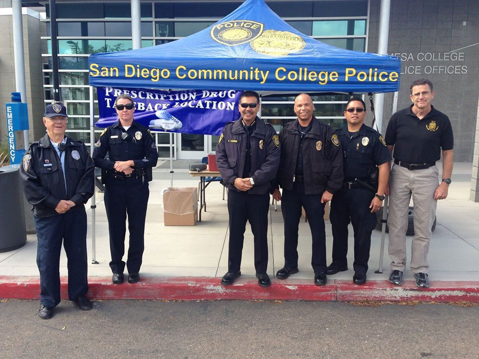 College Police at the 2016 drug take back event