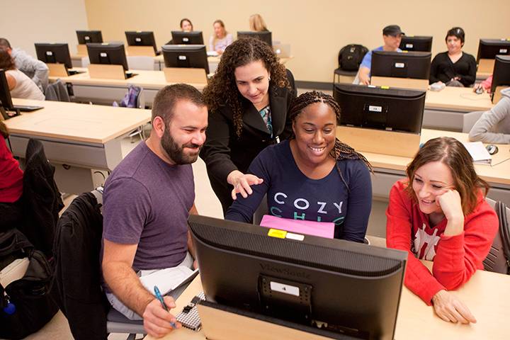 Students returning to the classroom