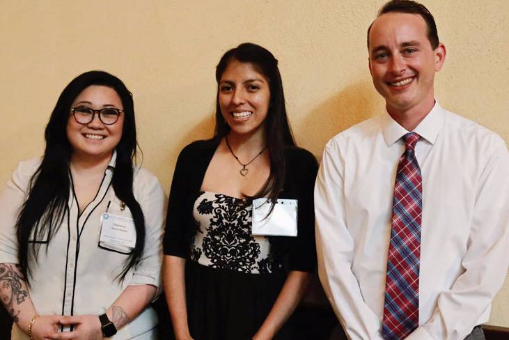 Students at the honors reception