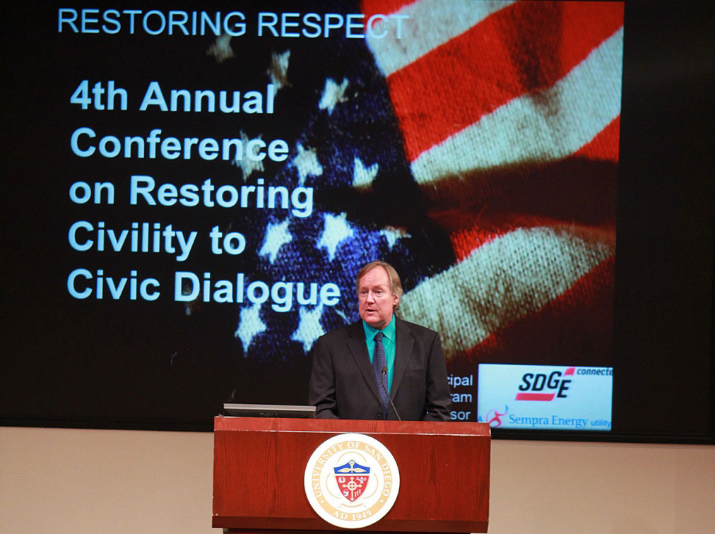 San Diego Mesa College Professor at the 2015 Conference on Restoring Civility to Civic Dialogue  