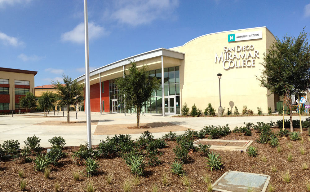 The Administration building at San Diego Miramar College