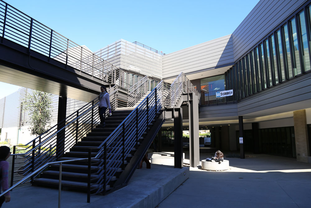 San Diego Miramar College science building staircase