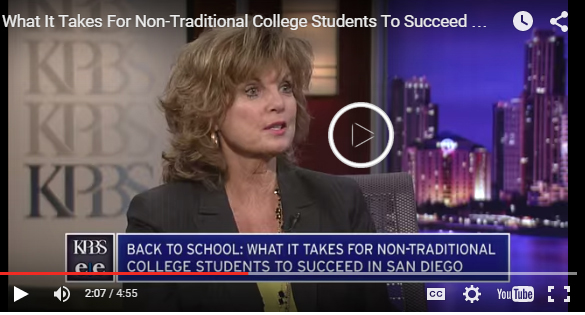 KPBS video: What It Takes For Non-Traditional College Students To Succeed In San Diego