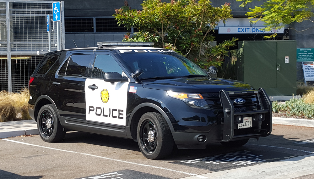 The San Diego Community College Police Department's Ford Police Interceptor SUV