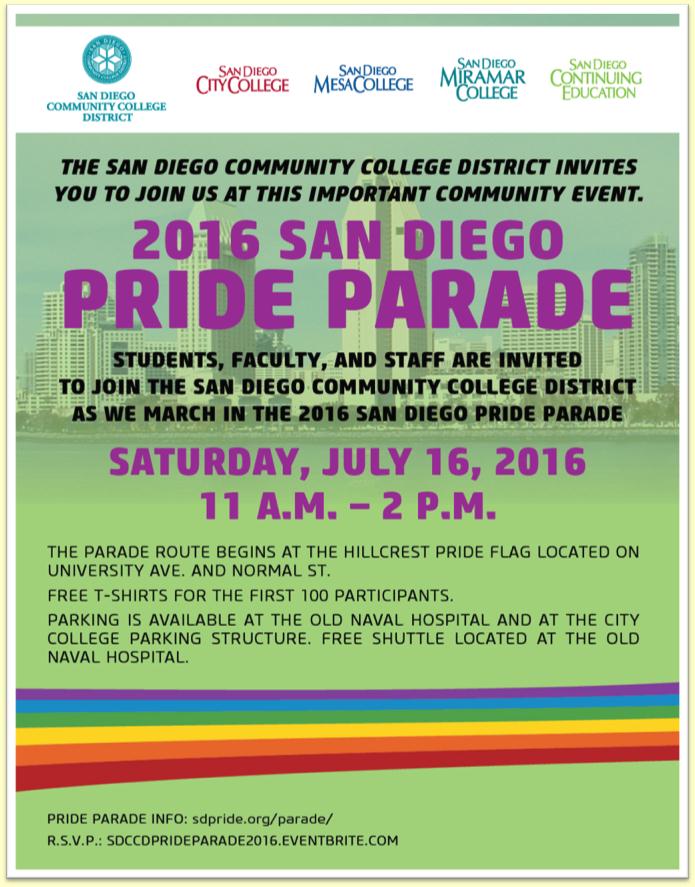 San Diego Pride Parade announcement