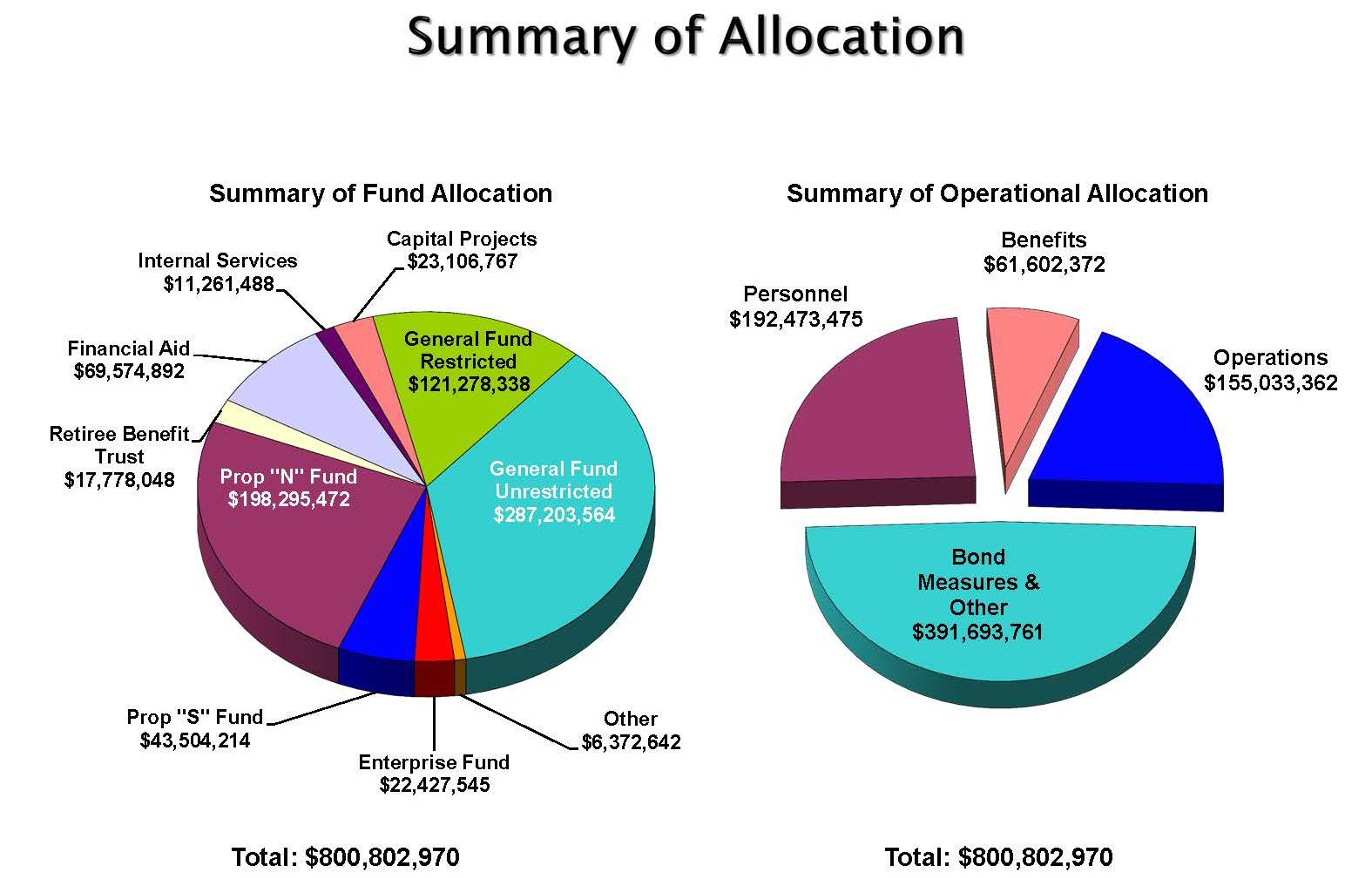 Budget summary