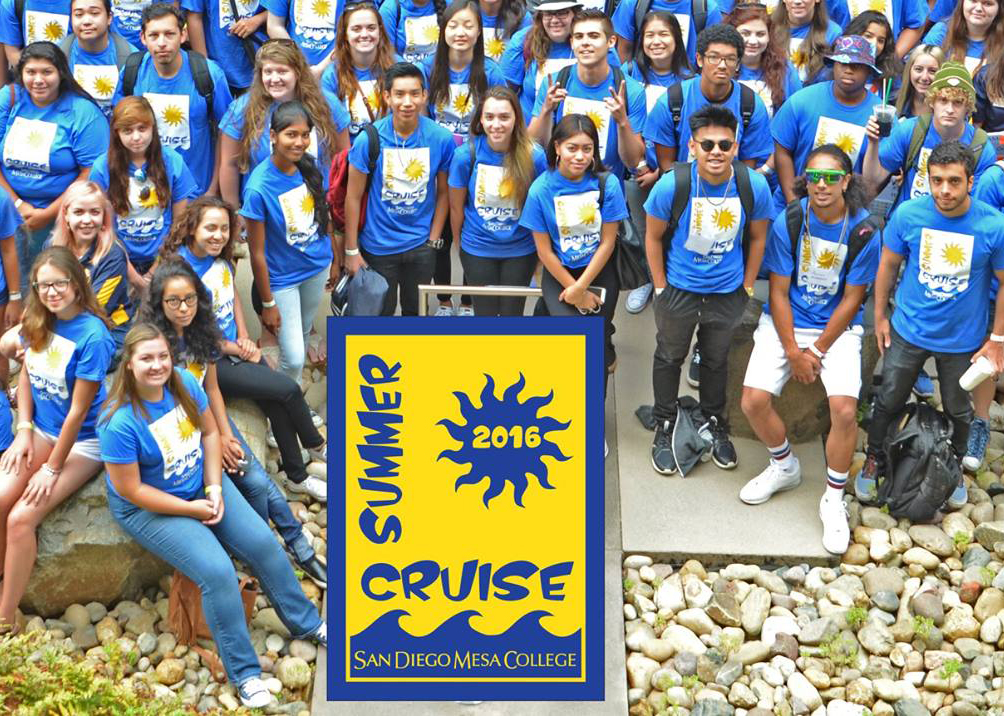 students in the 2016 summer cruise at Mesa College