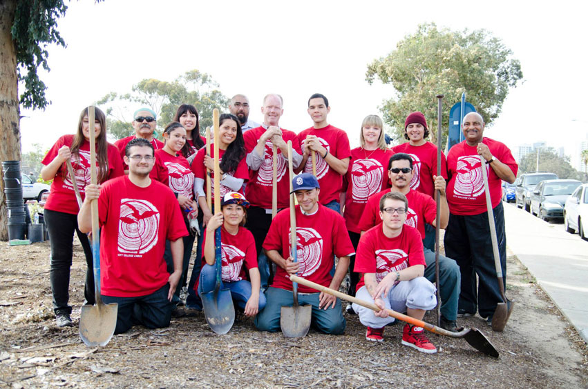 San Diego City College volunteers.
