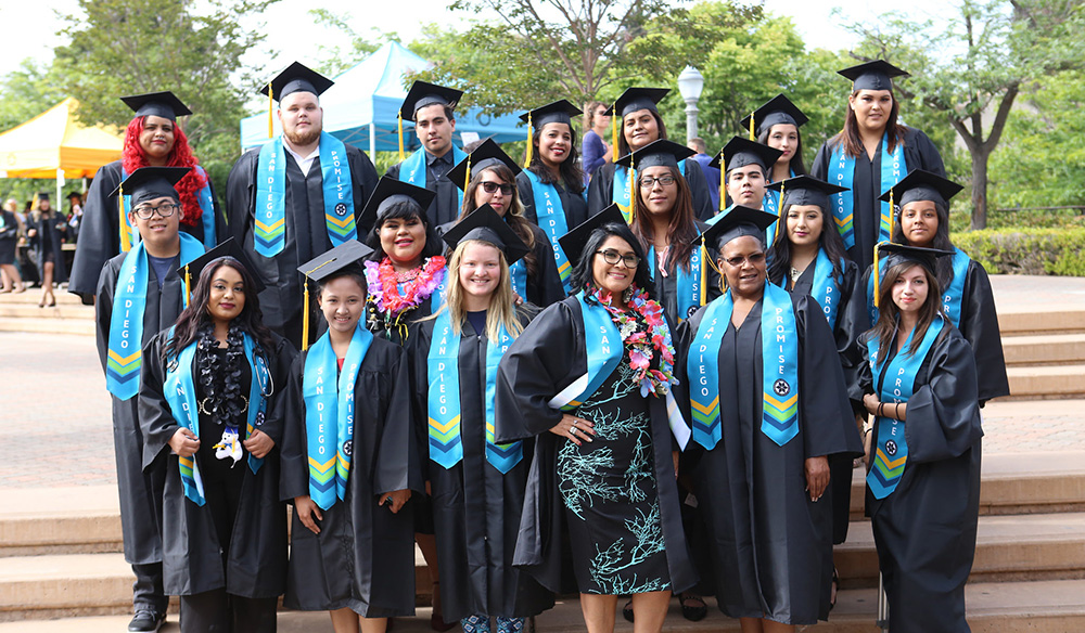 San Diego Promise students at the 2017 Continuing Education commencement