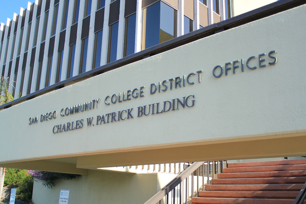 Front of the district office building