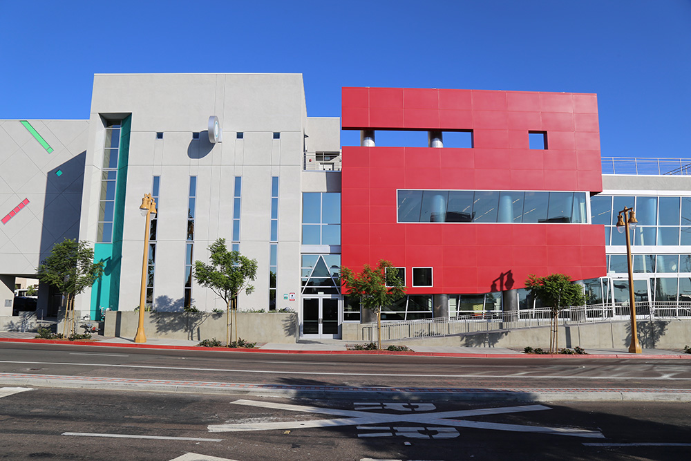 Exterior of the Cesar Chavez campus