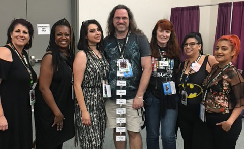 cosmetology students and faculty at comiccon