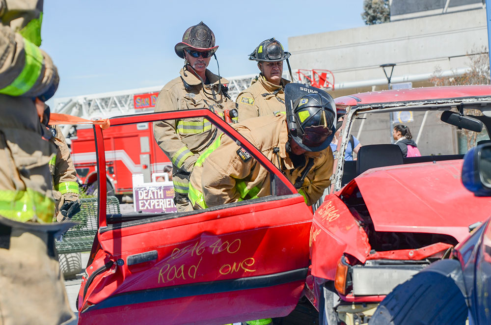 Jaws of Life demonstration at Mesa College
