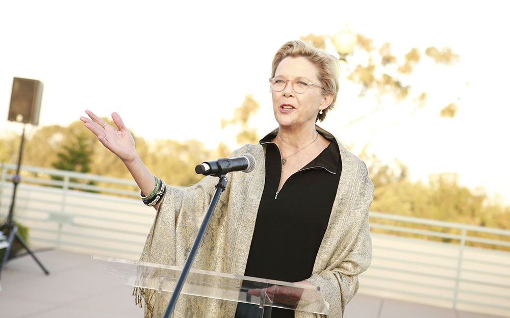 Annette Bening at a fundraiser gala