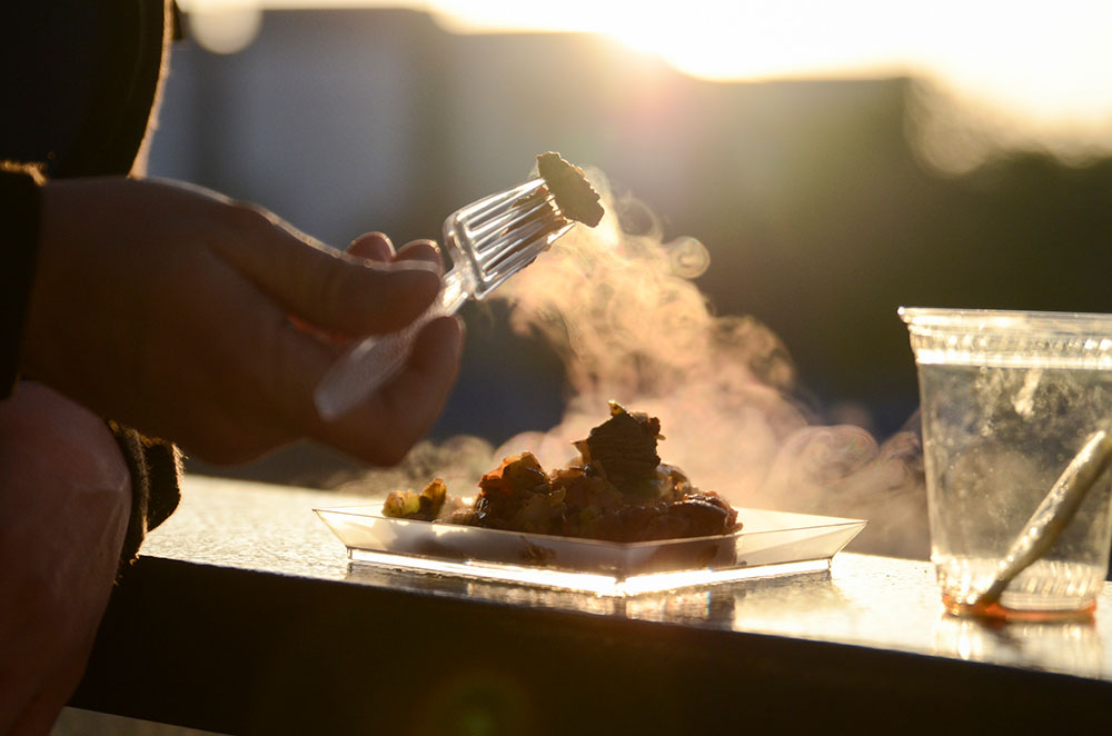 A plate of food at the Taste of Mesa