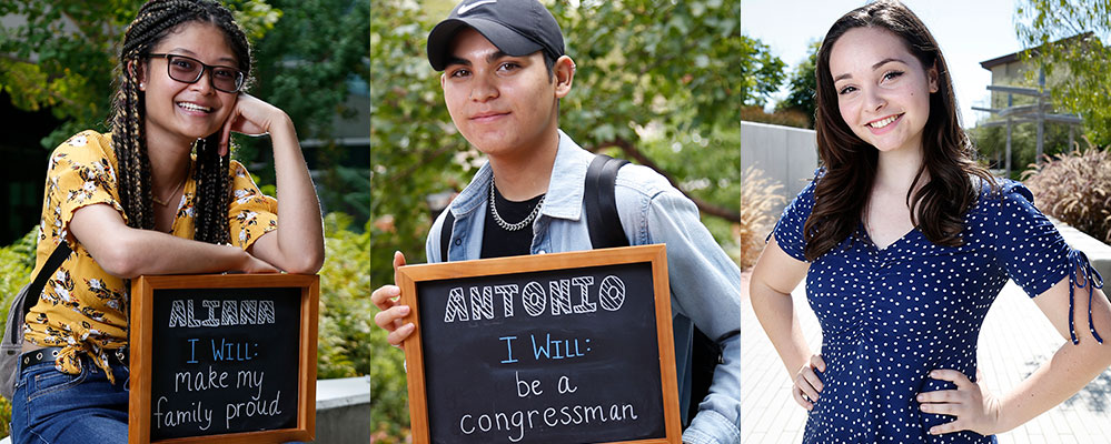 Three promise students