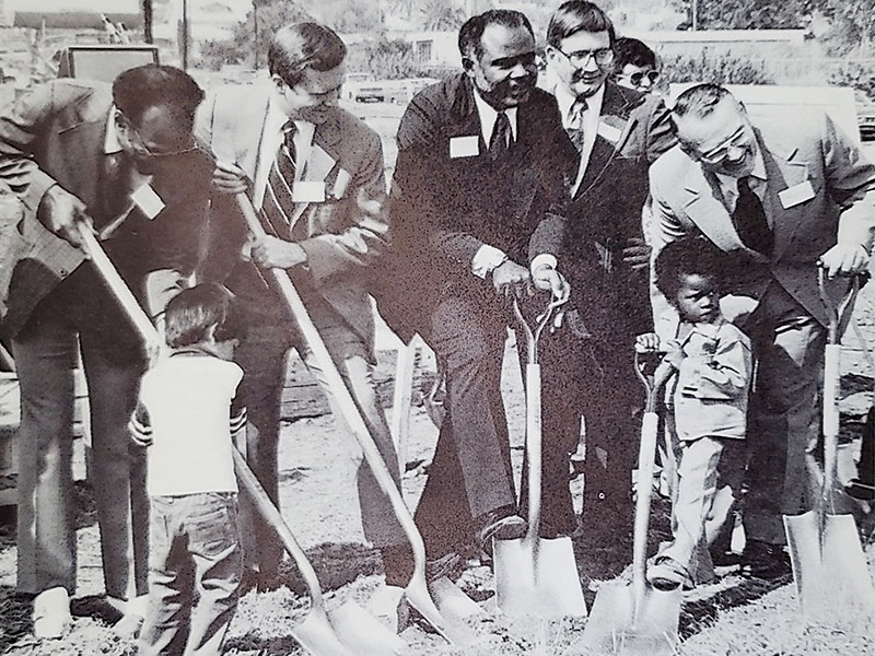 Groundbreaking of ECC in 1974