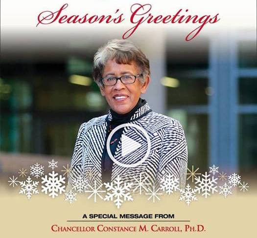 A holiday message from the chancellor Featured Image