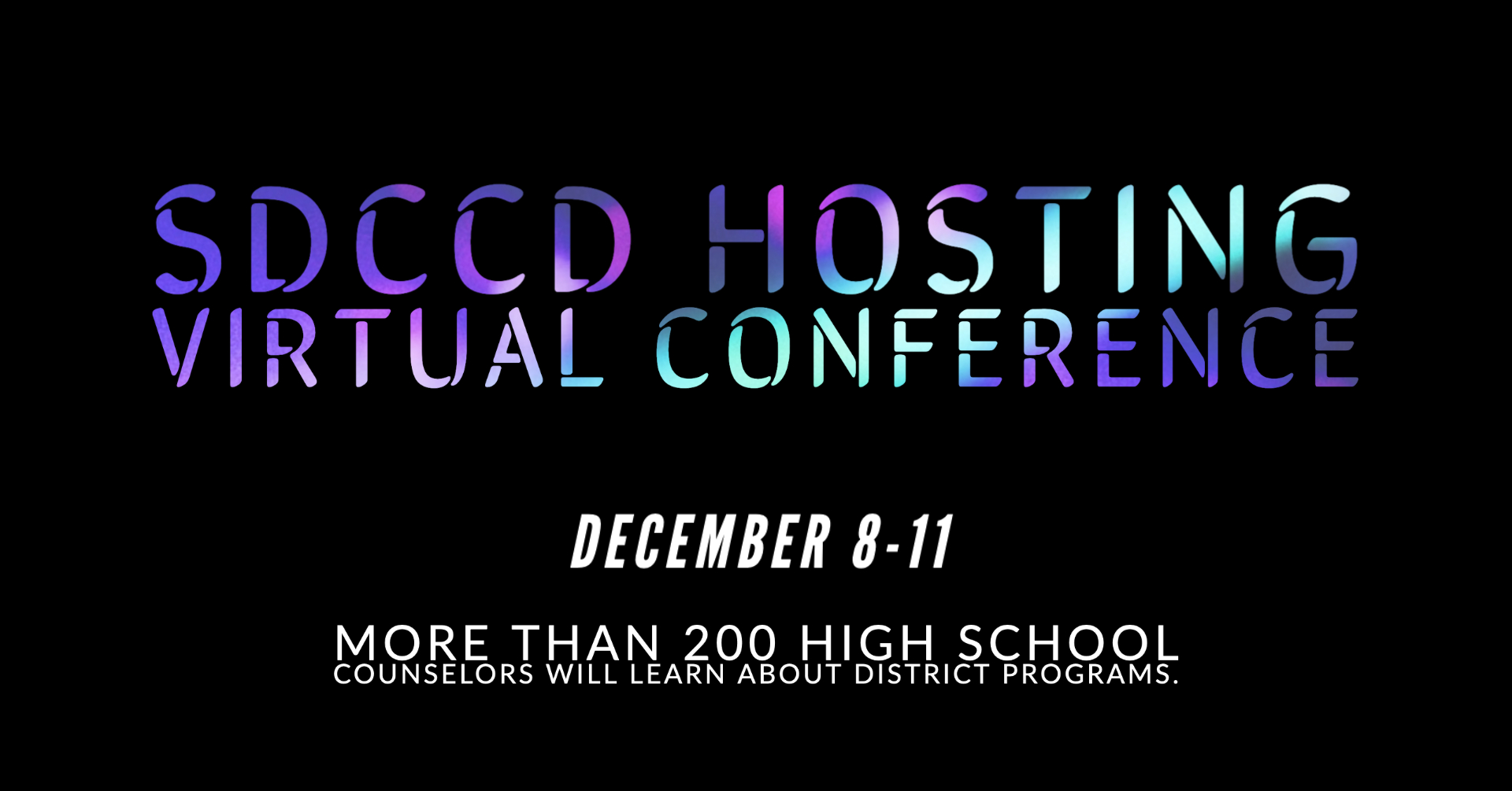 Conference to showcase SDCCD programs and services available for students Featured Image