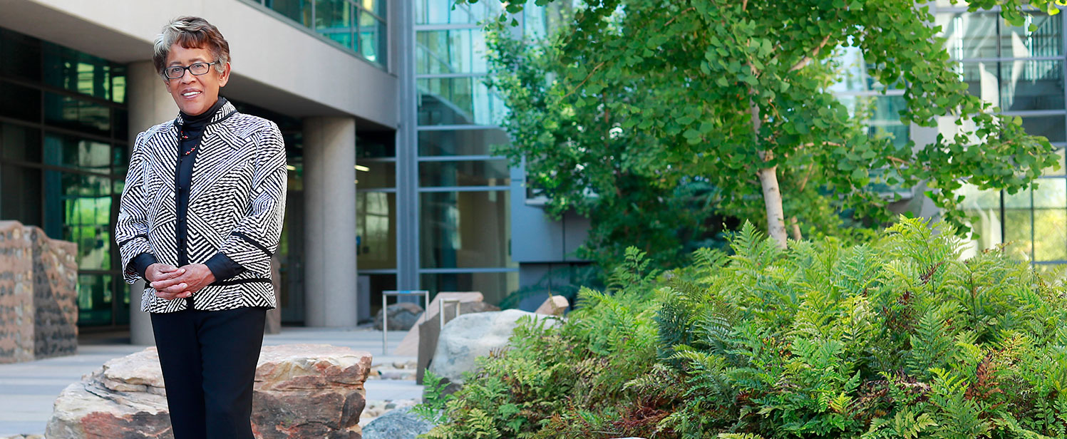 A portrait photo of Dr. Constance Carroll at Mesa College