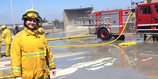 Miramar fire program and fire truck