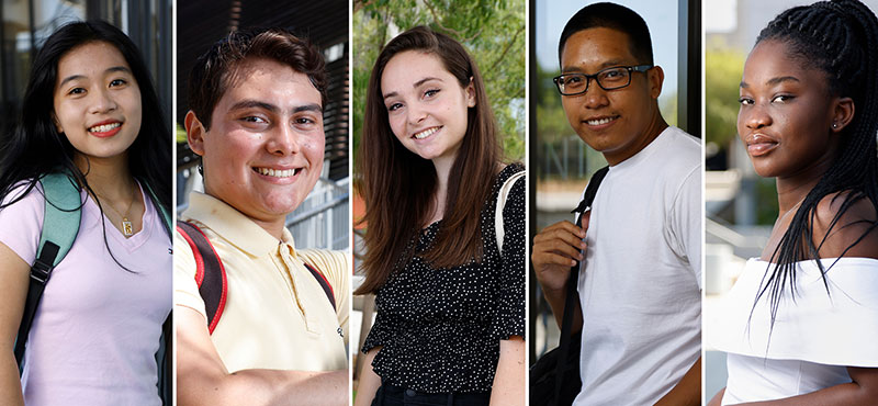 Five students in the San Diego Promise