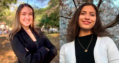 Mesa College student Karla Tirado (left) and Miramar College student Dania Taki (right) 