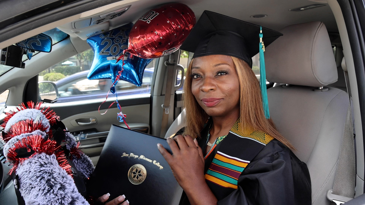Drive-Thru Graduation at Miramar College