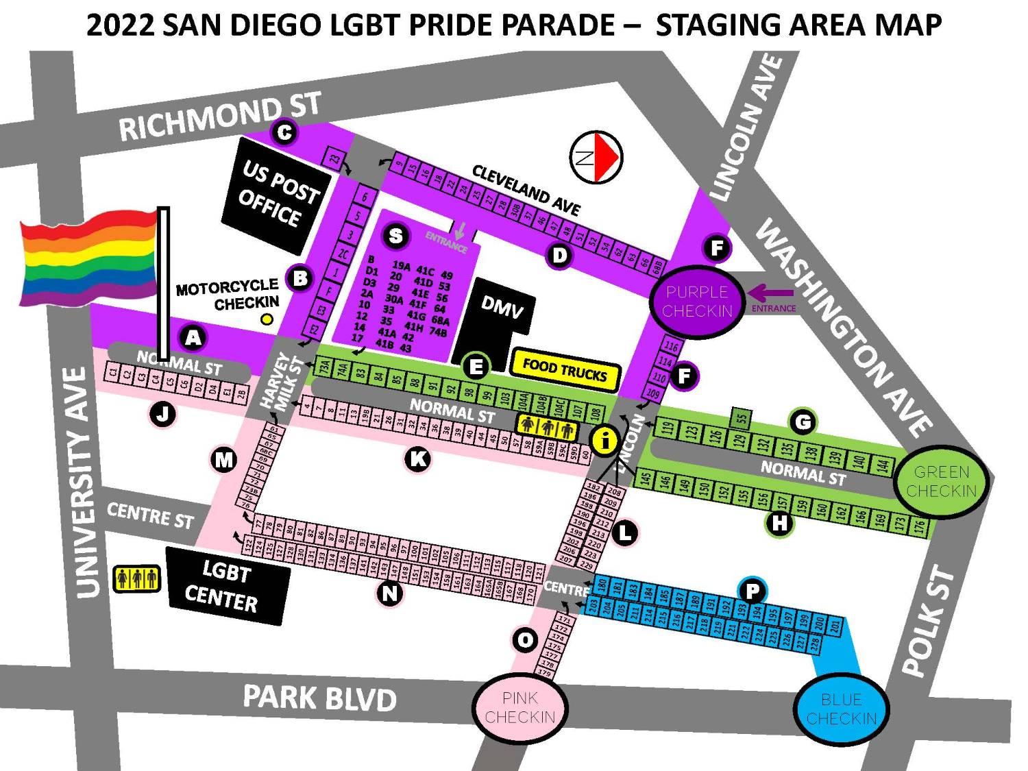 Pride Parade map