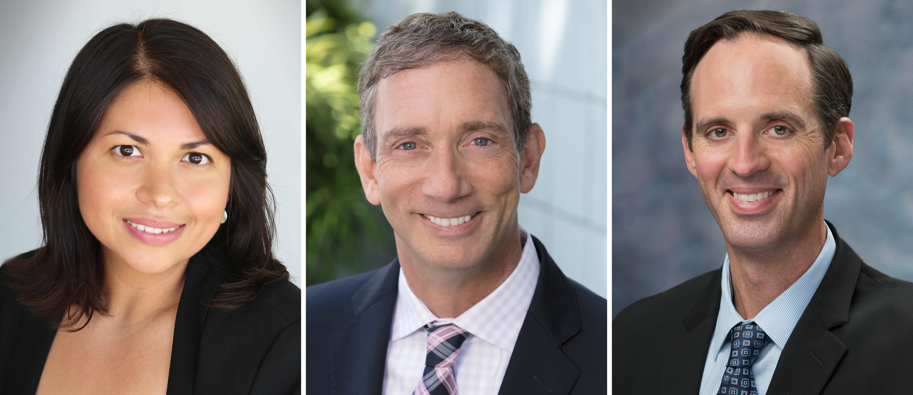Chancellor finalists From left, Daisy Gonzales, Brian King, and Gregory Smith