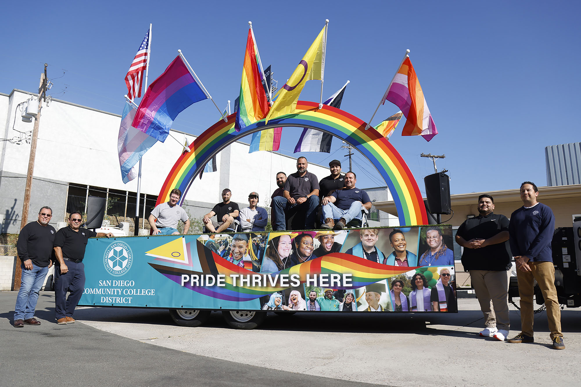 SDCCD facilities team creates Pride parade float