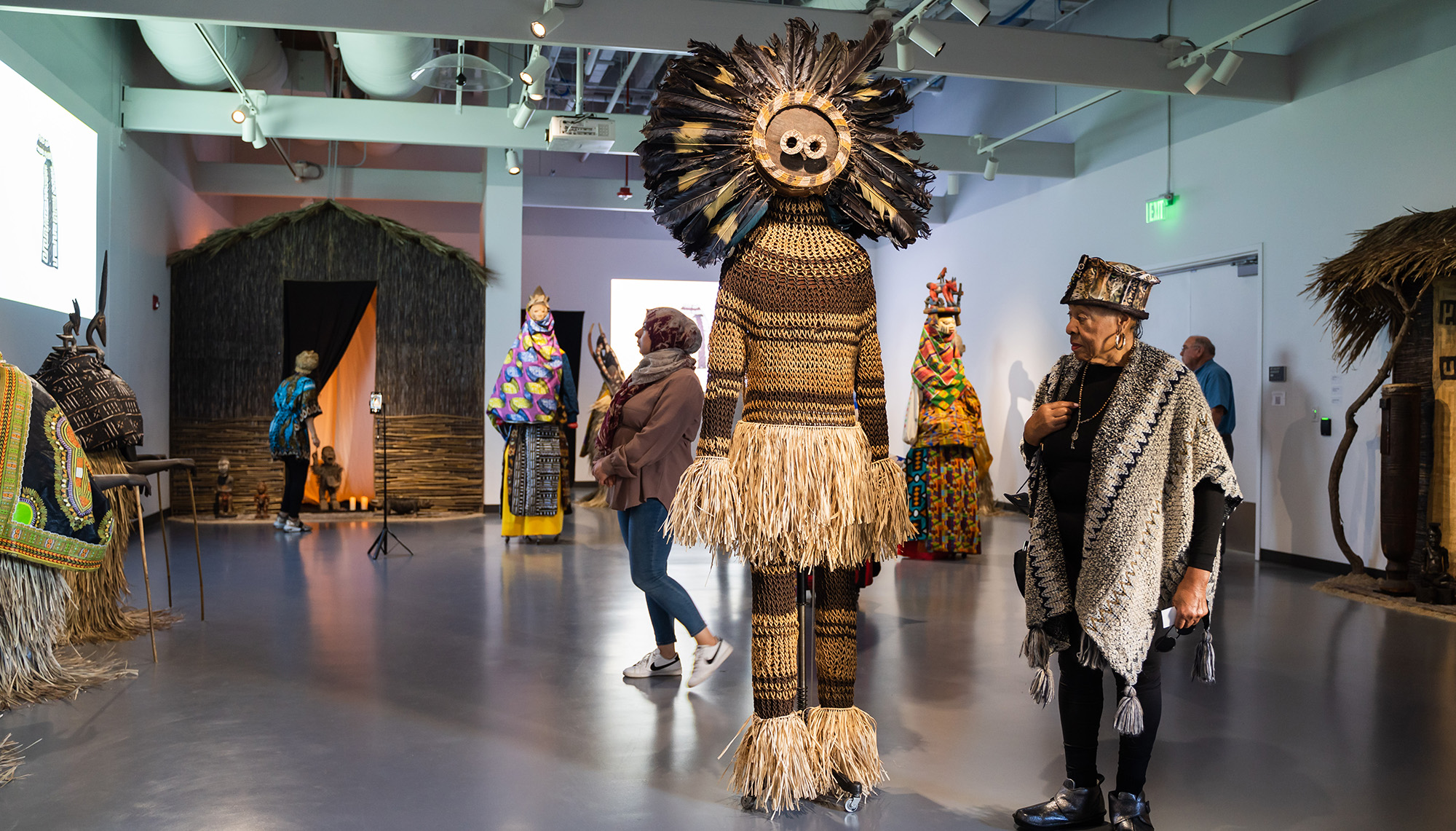 The Africa in Context exhibit at the Mesa Gallery in February 2023.