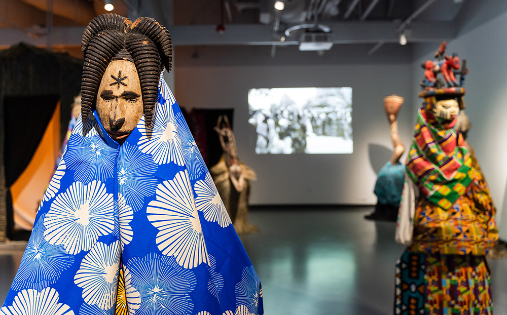 The Africa in Context exhibit at the Mesa Gallery in February 2023.