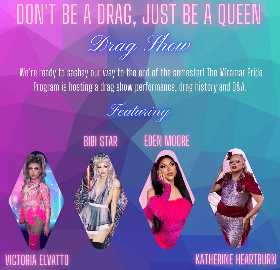 Drag show at Miramar College