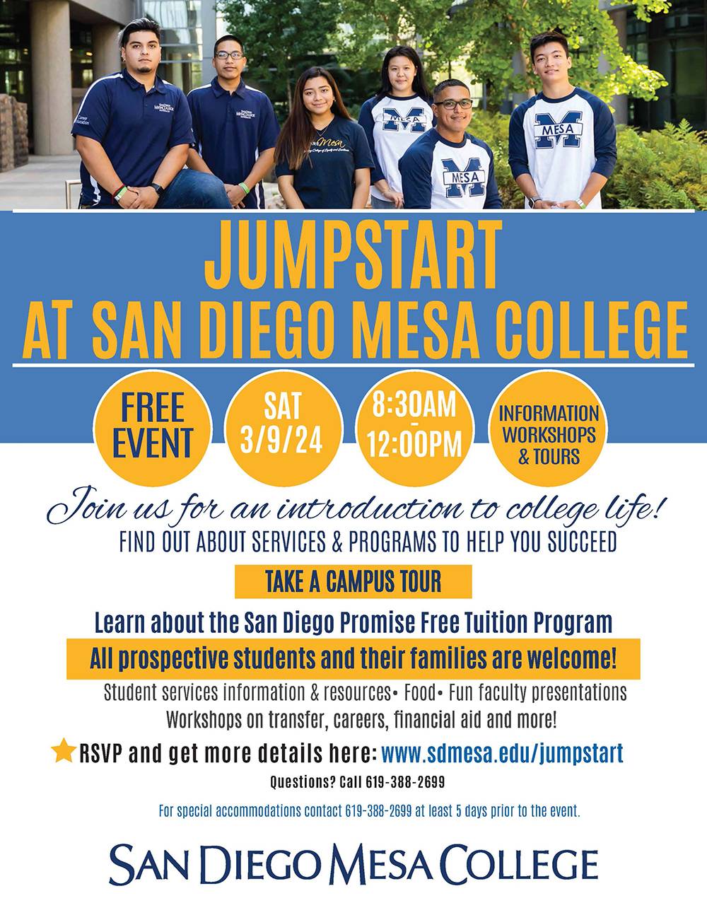 Future students can learn about Mesa College at jumpstart event on March 9 Featured Image