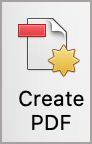 PowerPoint Create PDF button.