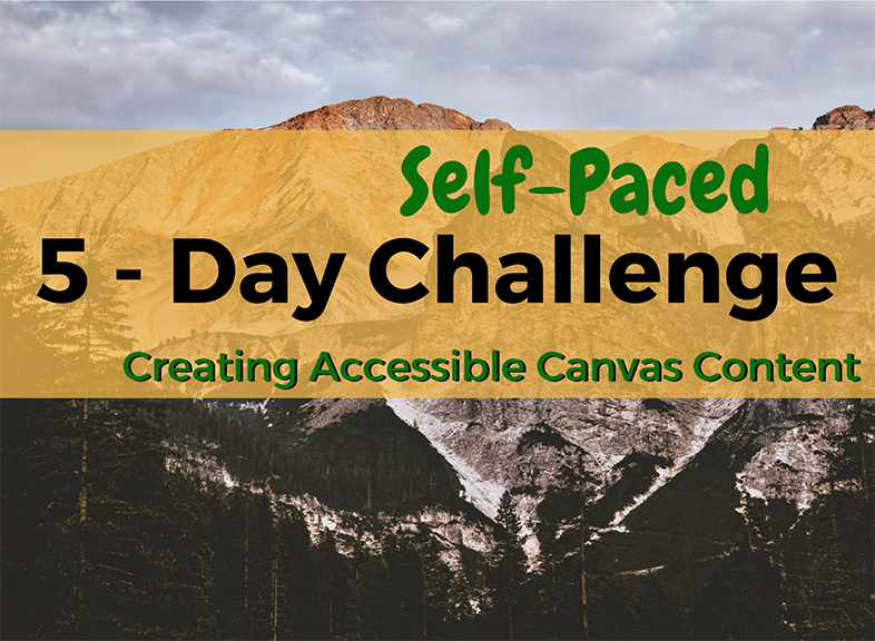 Tile for @One 5-Day Challenge: Creating Accessible Canvas Course