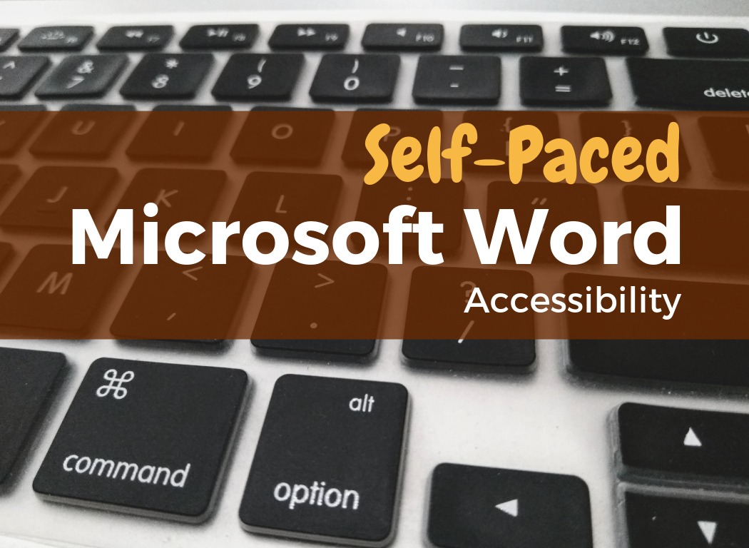 Tile for @One Microsoft Word Accessibility Self Paced Course