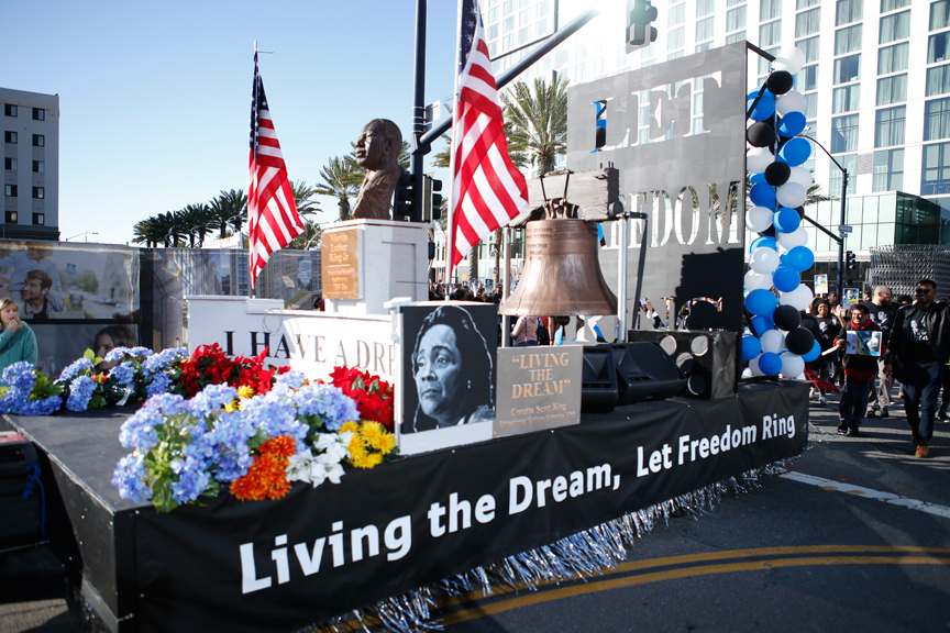 The Continuing Education float in the 2019 MLK Parade