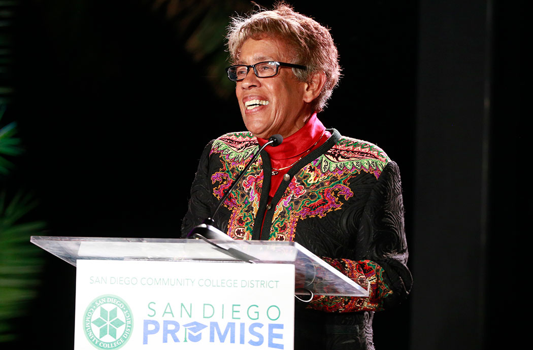 Chancellor Emerita Constance M. Carroll at the gala