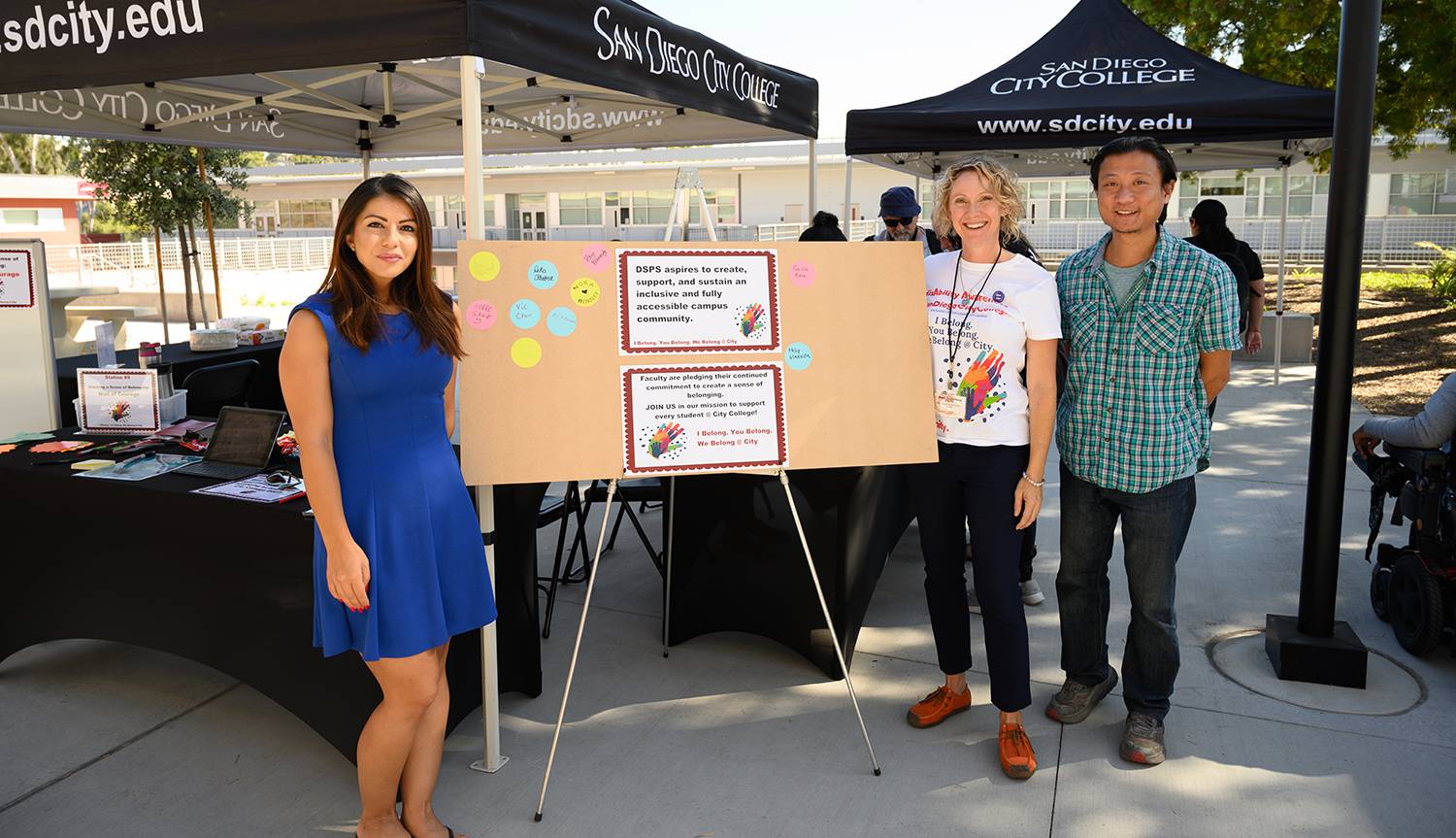 Disability Awareness booth. As a way to engage students, faculty and staff at City College host a disAbility Awareness booth.