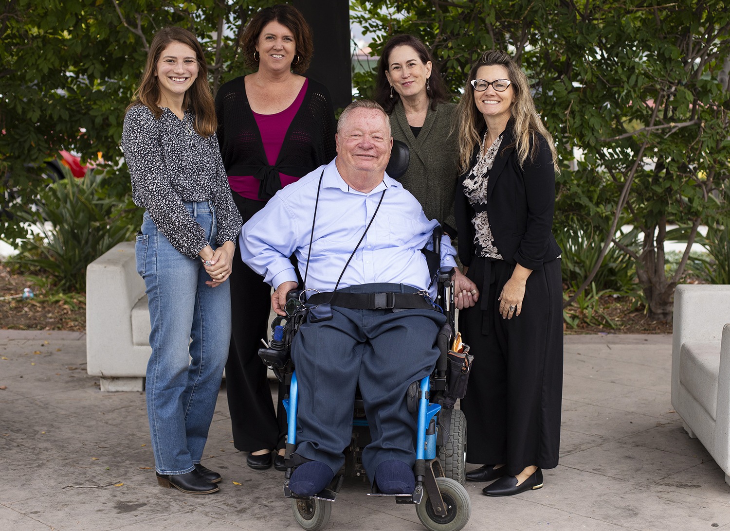 Work ability team members from left Caleigh Burgess, Stephanie Baldueza, Lisa Hurley, Jamila DeCarli, Rusty Krumm